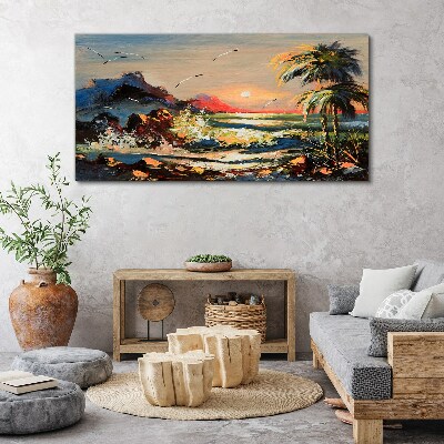 Obraz na plátne pobrežná slnko