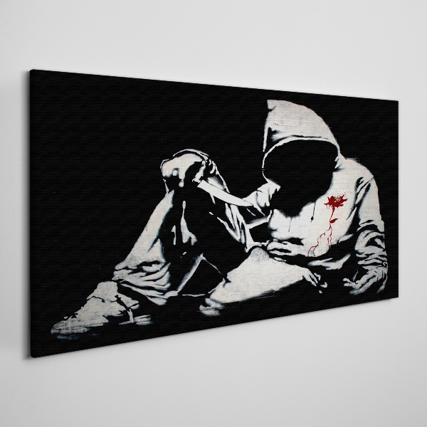 Obraz Canvas Muž s nožom Banksy