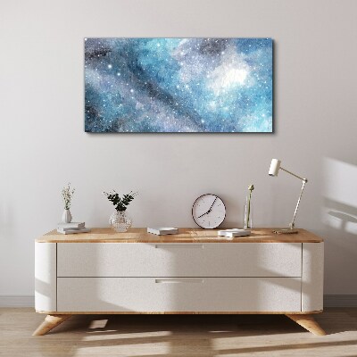 Obraz na plátne Nočná obloha galaxie hviezdy
