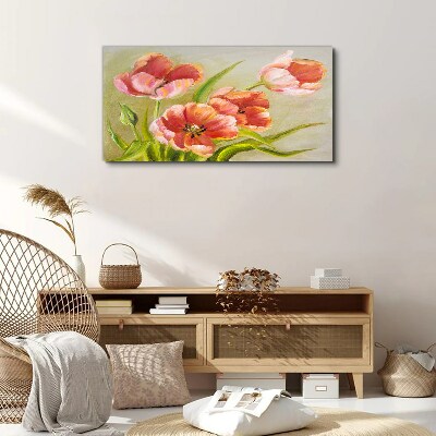 Obraz canvas Jarné tulipány v pastelových odtieňoch