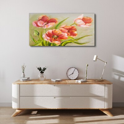 Obraz canvas Jarné tulipány v pastelových odtieňoch