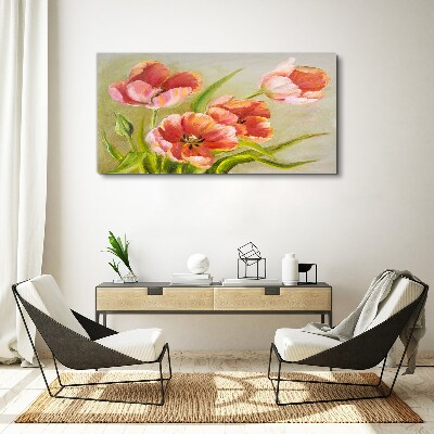 Obraz canvas Jarné tulipány v pastelových odtieňoch
