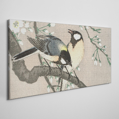 Obraz Canvas Vtáky na konári