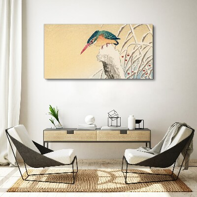 Obraz Canvas Vták proti jemnej krajine