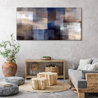 Obraz canvas Abstraktná mozaika v odtieňoch modrej