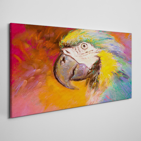 Obraz canvas Tropický papagáj v radostných farbách