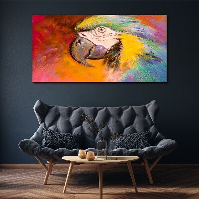 Obraz canvas Tropický papagáj v radostných farbách
