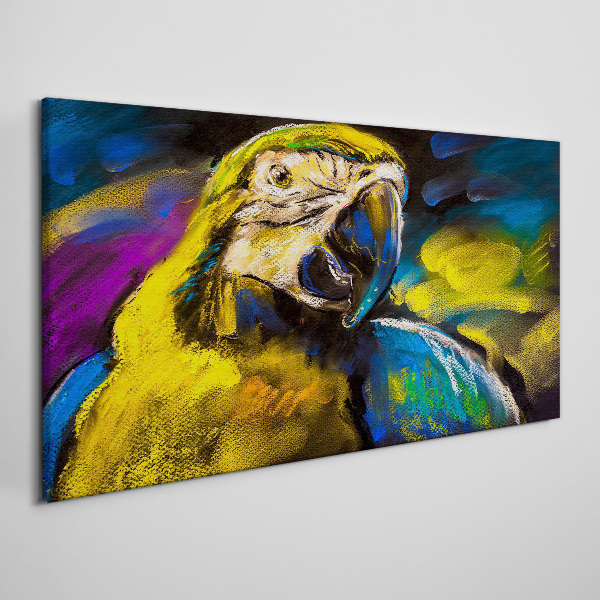 Obraz canvas Farebný portrét papagája