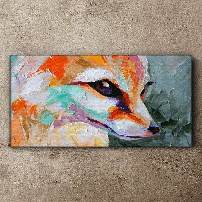 Obraz na plátne Abstrakcie zvieracie líška