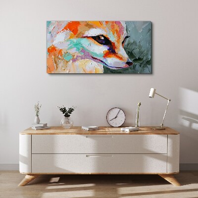 Obraz na plátne Abstrakcie zvieracie líška
