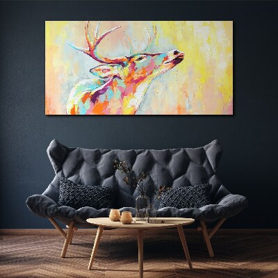 Obraz na plátne Zvieracie jeleň abstrakcie