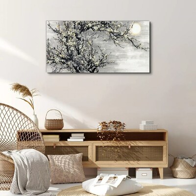 Obraz canvas Konáre stromov kvety slnko