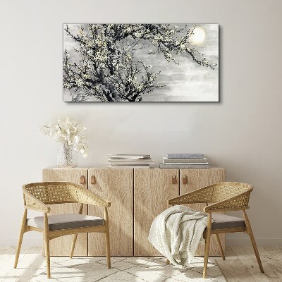 Obraz canvas Konáre stromov kvety slnko