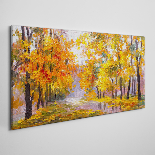 Obraz canvas Zlatá jeseň v parku