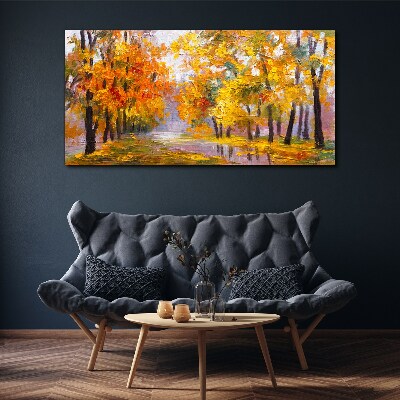 Obraz canvas Zlatá jeseň v parku
