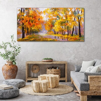 Obraz canvas Zlatá jeseň v parku