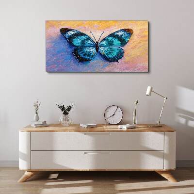 Obraz na plátne Motýľ hmyz farebný