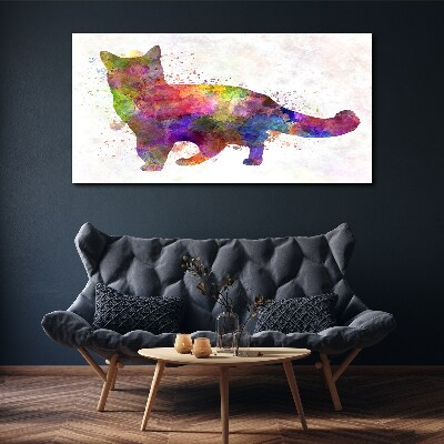 Obraz na plátne Abstraktné zvieracie mačka