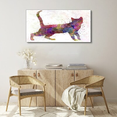 Obraz na plátne Abstraktné zvieracie mačka