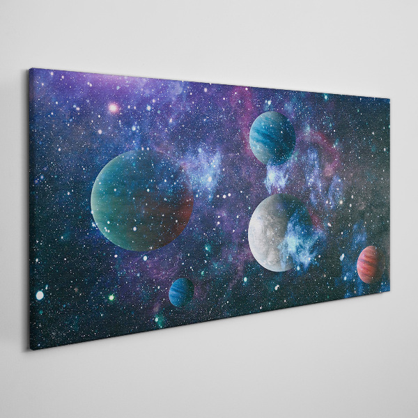 Obraz na plátne Kozmická planetárna krajina