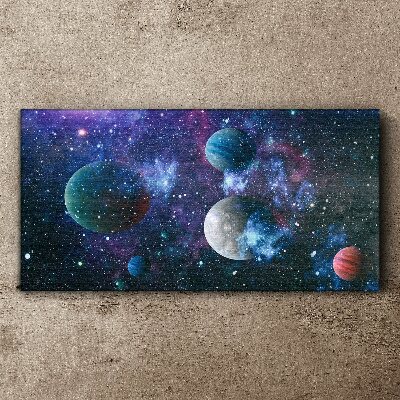 Obraz na plátne Kozmická planetárna krajina