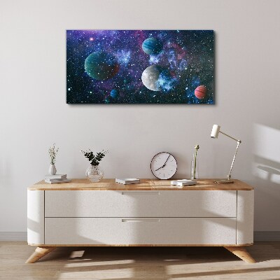 Obraz na plátne Kozmická planetárna krajina