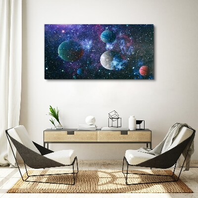 Obraz na plátne Kozmická planetárna krajina