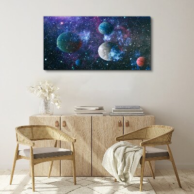 Obraz na plátne Kozmická planetárna krajina