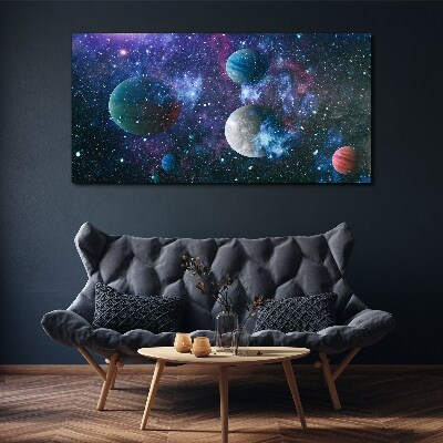 Obraz na plátne Kozmická planetárna krajina