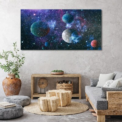 Obraz na plátne Kozmická planetárna krajina