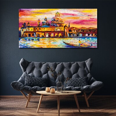 Obraz canvas Benátky vo farbách západu slnka
