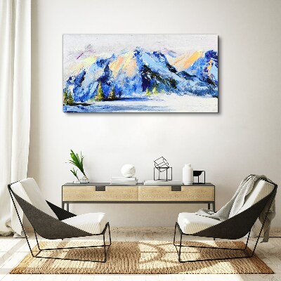 Obraz canvas Zimná horská krajina