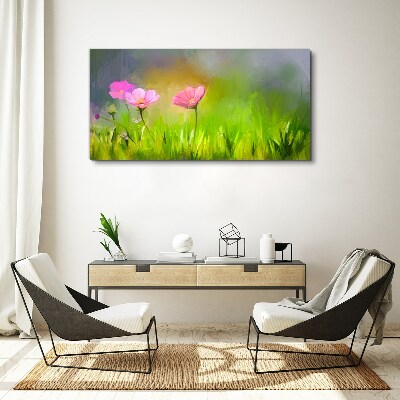 Obraz canvas Kvetinový sen v pastelových farbách
