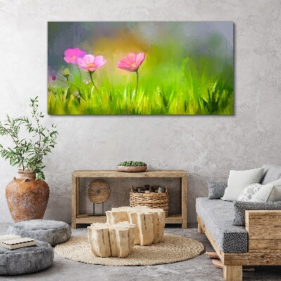 Obraz canvas Kvetinový sen v pastelových farbách
