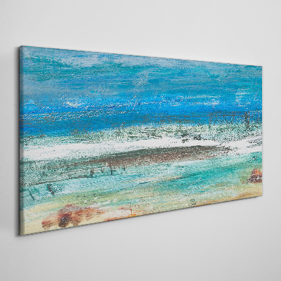 Obraz canvas Abstrakcia pláže mora vlny