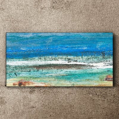 Obraz canvas Pokojné more v odtieňoch modrej