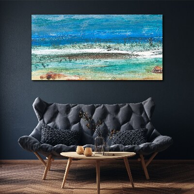 Obraz canvas Pokojné more v odtieňoch modrej