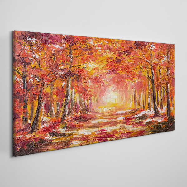 Obraz canvas Jesenné odrazy v lese