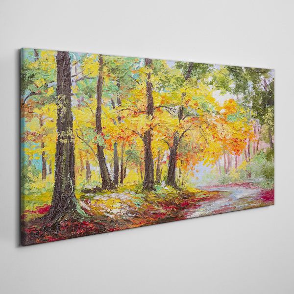 Obraz canvas Jesenná stromová alej