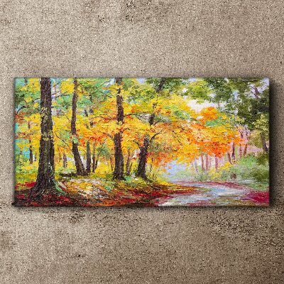Obraz canvas Jesenná stromová alej