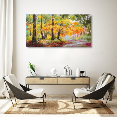 Obraz canvas Jesenná stromová alej