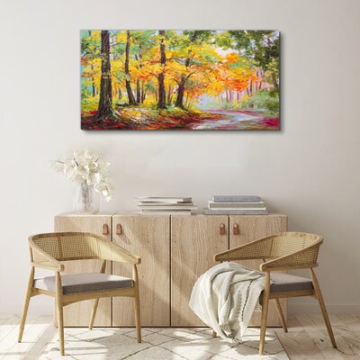 Obraz canvas Jesenná stromová alej