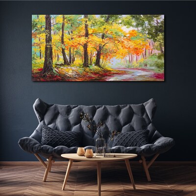 Obraz canvas Jesenná stromová alej