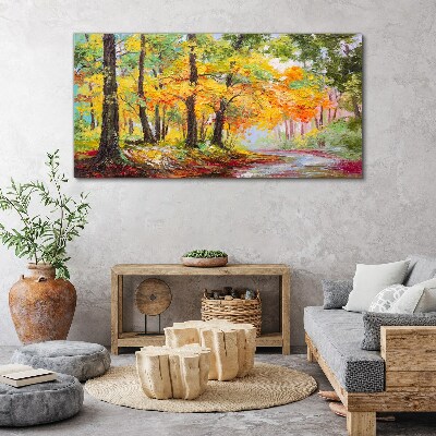 Obraz canvas Jesenná stromová alej