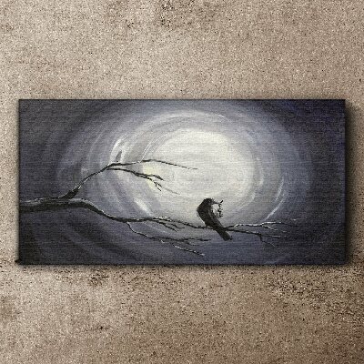 Obraz canvas Osamelý vták na konári