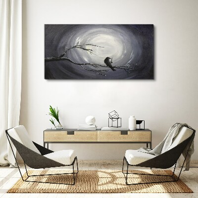 Obraz canvas Osamelý vták na konári