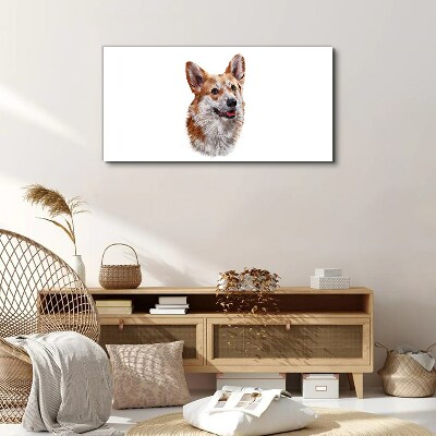 Obraz canvas Portrét veselého psa Corgi