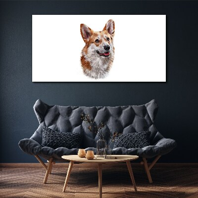 Obraz canvas Portrét veselého psa Corgi