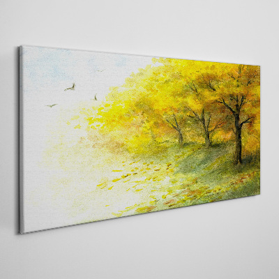 Obraz canvas Zlatá jeseň v parku