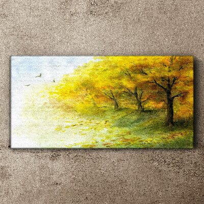 Obraz canvas Zlatá jeseň v parku